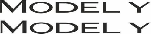 Tesla Model Y dekal 2st dekaler sticker