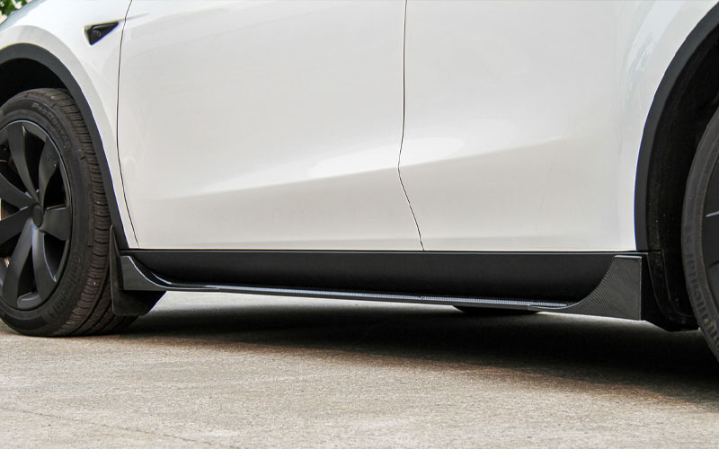 tesla modelly sidokjolar sido spoiler