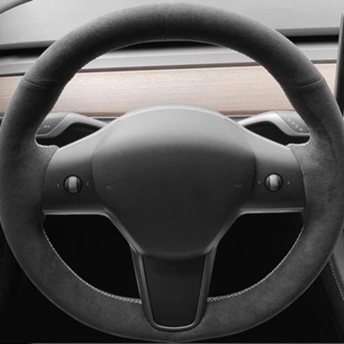 tesla rattskydd overdrag i äkta  alcantara