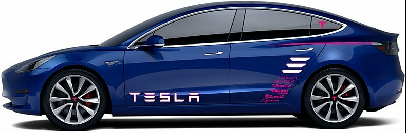 Tesla styling dekaler