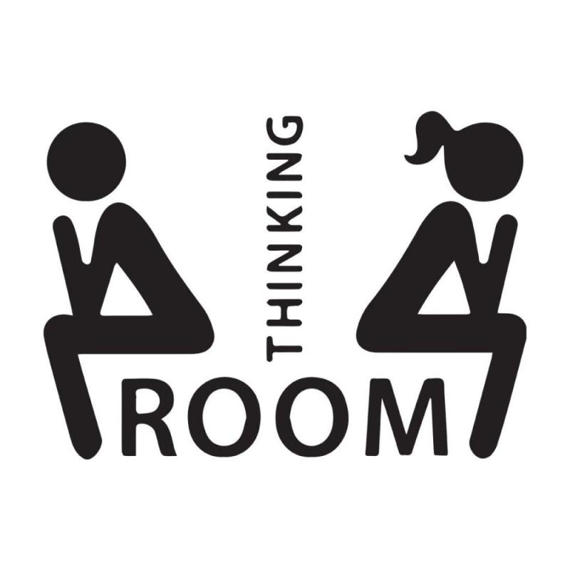 Thinking room rolig dekal till badrum toalett