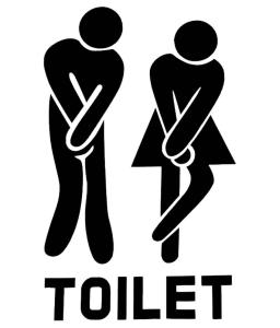 Rolig toalett dekaler stickers till toaletten