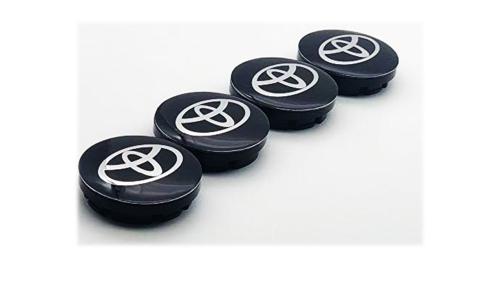 Toyota centrumkåpor 4st svart navkåpa
