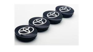 Toyota centrumkåpor 4st svart navkåpa