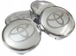 Toyota centrumkåpor silver 56, 60 65, 68 mm
