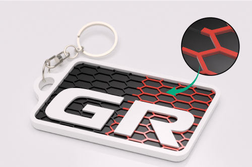 Toyota GR nyckelring nyckelhänge 3d