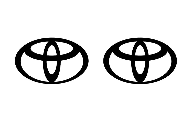 Toyota logotyp stickers 2st dekal dekaler