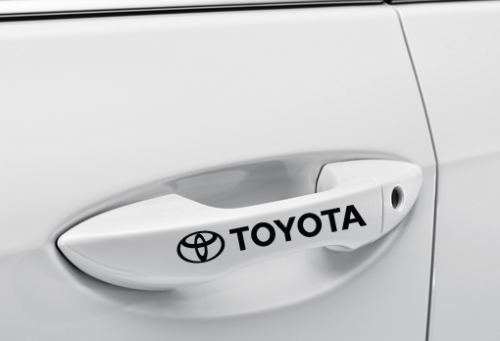 toyota logo dekaler till dörrhandtag