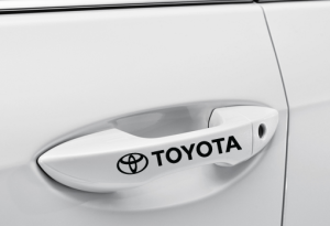 toyota logo dekaler till dörrhandtag