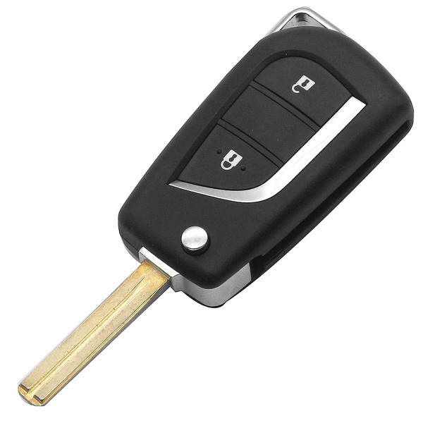 Toyota nyckeldosa nyckelskal med 2 knappar