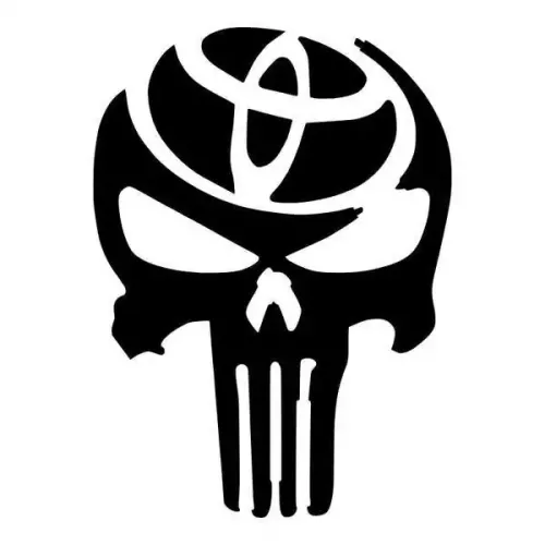 Toyota punisher dekal dekaler 2st sticker