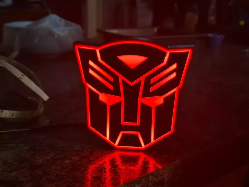 Transformers nattlampa led dekoration lampa