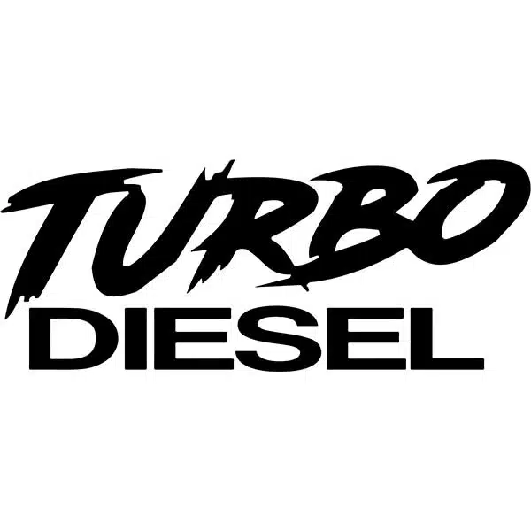 Turbo Diesel dekal 2st dekaler stickers