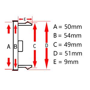 universal centrumkåpa 54 mm 50 mm