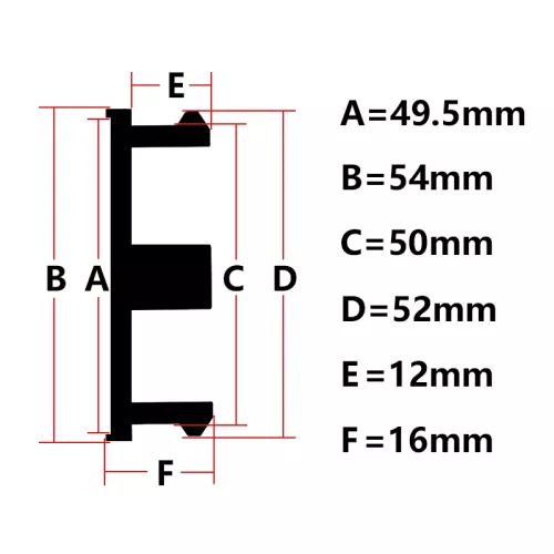 universal centrumkåpor 54mm