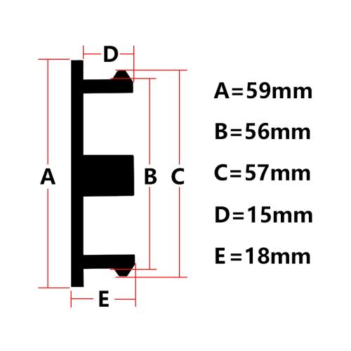 universal centrumkåpor 59 mm