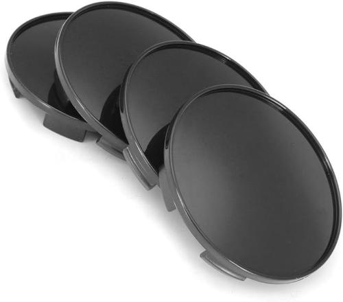 Universal centrumkåpor 68/65 mm svart silver