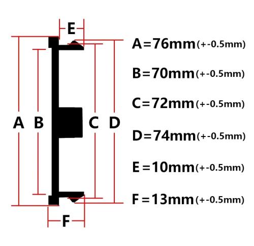 universal navkåpor 76mm