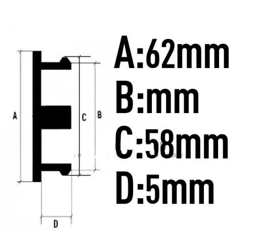 universal navkapor centrumkåpa 62 mm