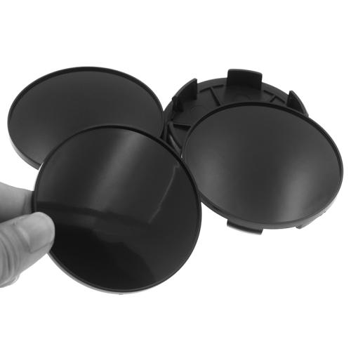 universala 68 mm svarta centrumkåpor