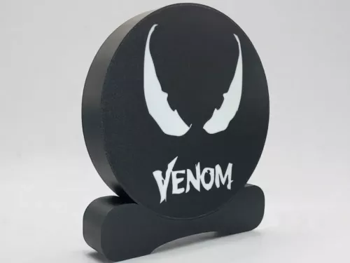 Venom logo LED belysning lampa nattlampa