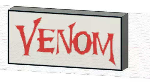 Venom logo nattlampa perfekt till garage
