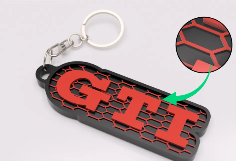 Volkswagen vw Gti nyckelring nyckelhänge
