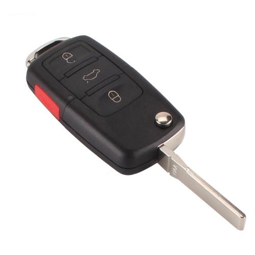 volkswagen larmdosa nyckelskal med 4 knappar