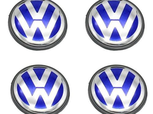 volkswagen vw centrumkåpor navkåpor till bilen i blå färg