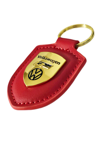 volkswagen vw nyckelring röd