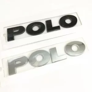 Volkswagen vw polo logo silver emblem