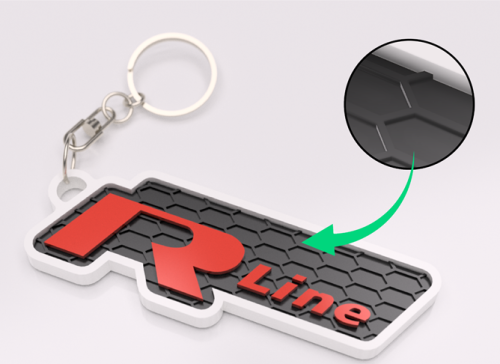 Volkswagen VW R-Line nyckelring rline