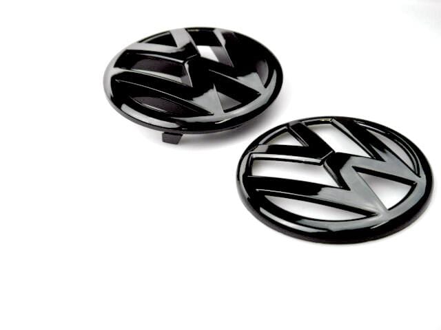Volkswagen MK5 MK6 MK7 B7 B8 svarta VW emblem 2st