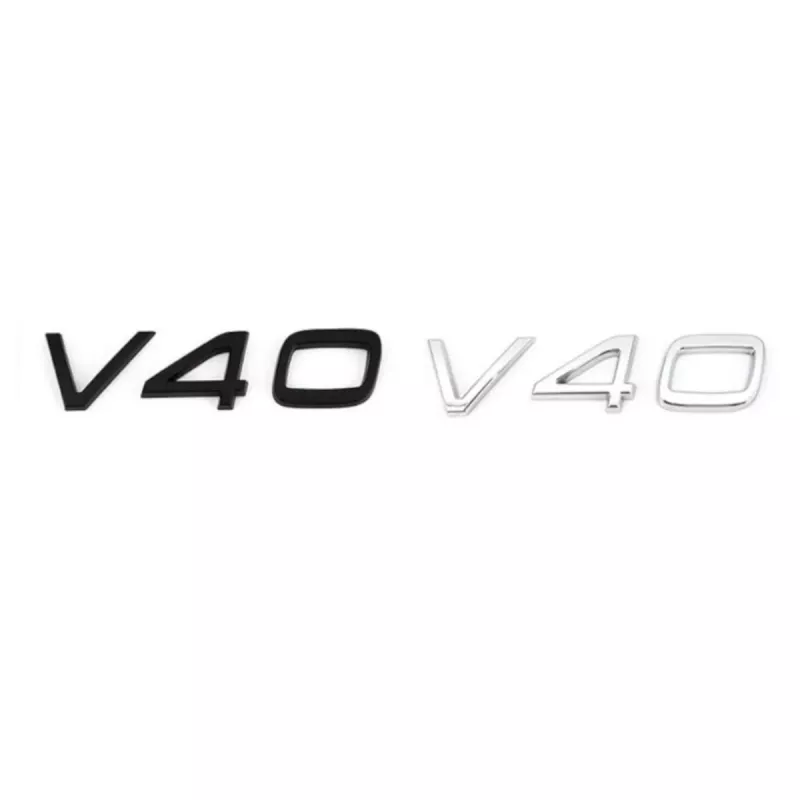 Volvo V40 emblem märke i svart och silver