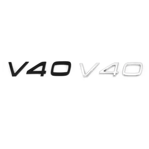 Volvo V40 emblem märke i svart och silver