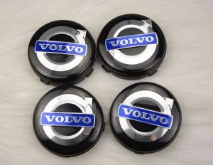 Volvo centrumkåpor fälg emblem i svart 56, 60, 64 mm