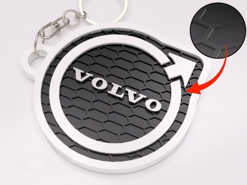 Volvo logo nyckelring nyckelhänge
