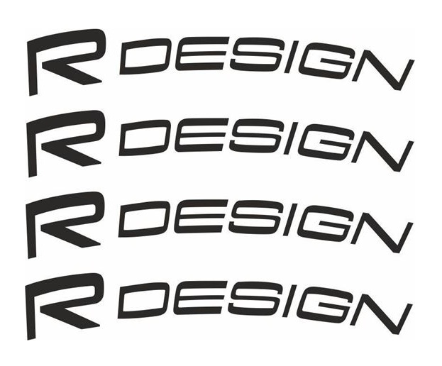 Volvo R Design dekal 6st bromsdekaler stickers