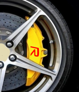 volvo r emblem till bromsar