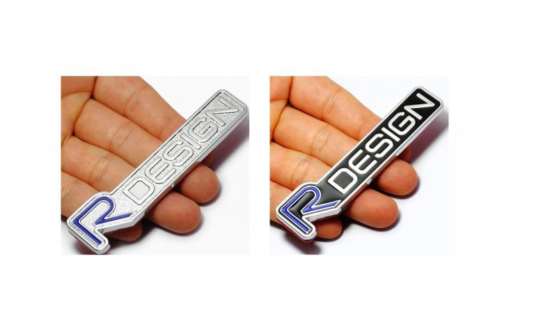 Volvo r design logo emblem till bilen Rdesign