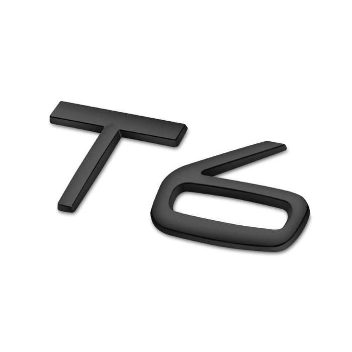 volvo t6 emblem i svart farg