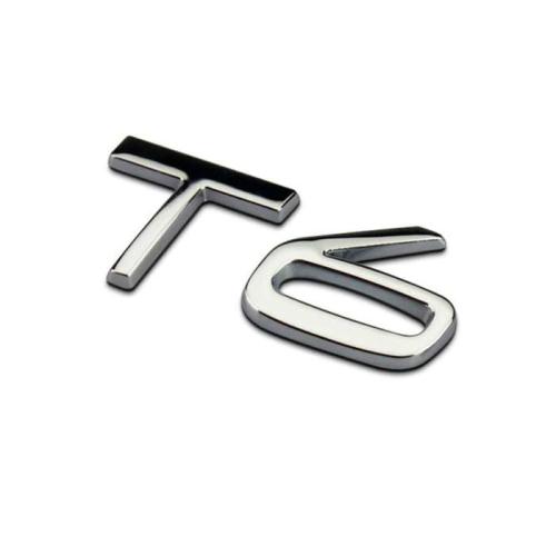 volvo t6 logo emblem i krom färg till bilen