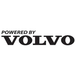 Powered by Volvo klistermärken 2st dekaler