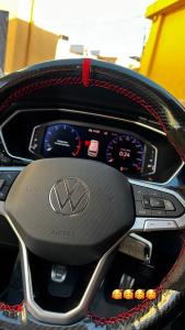 vw mk8 golftiguan  ratt skydd overdrag renovera ratten till kolfiber