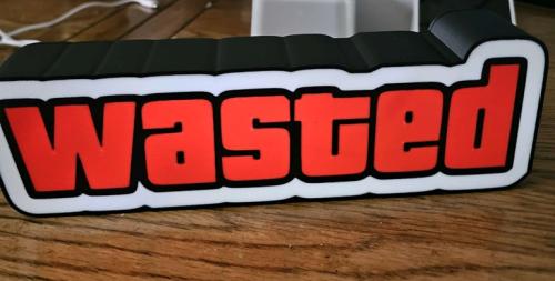 Wasted gta nattlampa dekorations-lampa