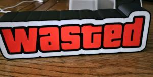 Wasted gta nattlampa dekorations-lampa