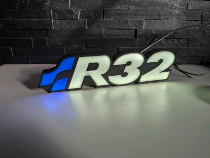 VW R32 nattlampa LED dekorations lampa