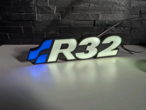 VW R32 nattlampa LED dekorations lampa