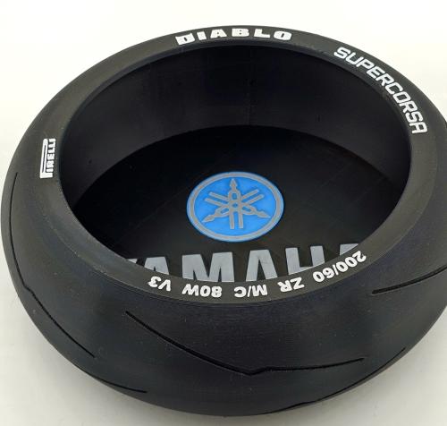 Yamaha-logotyp förvaringsbox i form av däck