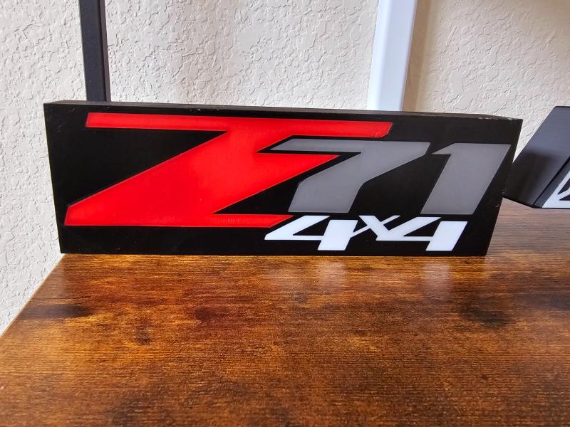 Z71 logo led belysning nattlampa lampa